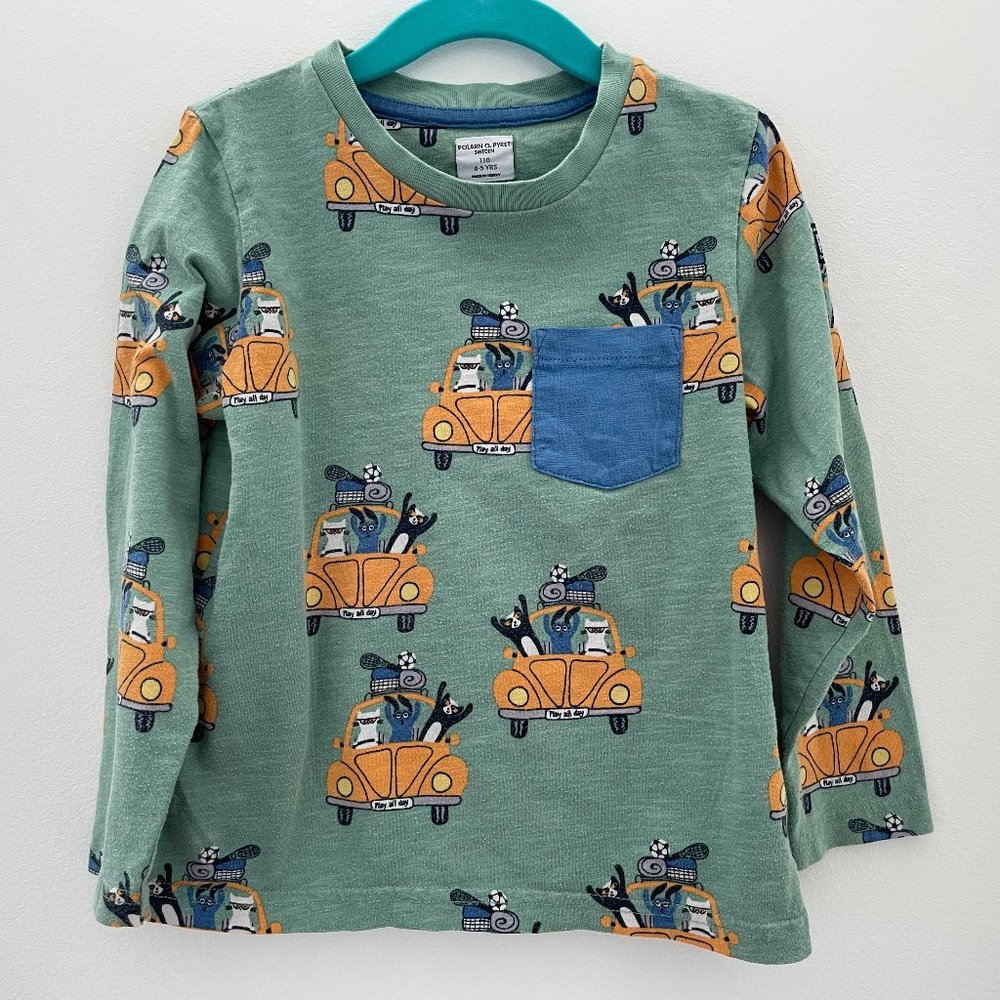 Polarn O. Pyret Long Sleeve Tee Volkswagon Beetle